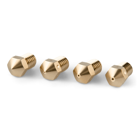 PrimaCreator RepRap M6 messingdoppen set 3mm (0,2/0,4/0,6/0,8 mm) – 4 stuks