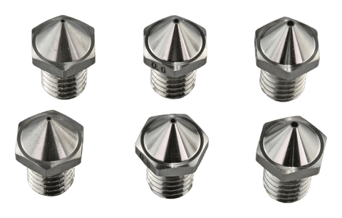 Flashforge Creator 3 Pro / Creator 4 Stalen Nozzle Set – 0,4/0,6/0,8 mm (6 stuks)