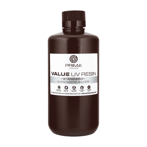 PrimaCreator Value UV/DLP Harz - 1 kg - Chromatisches Silber