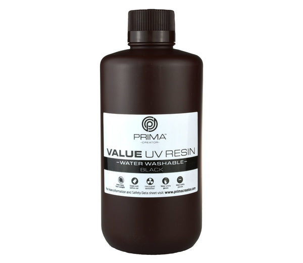 PrimaCreator Value water washable UV-Harz - 1 kg - Schwarz