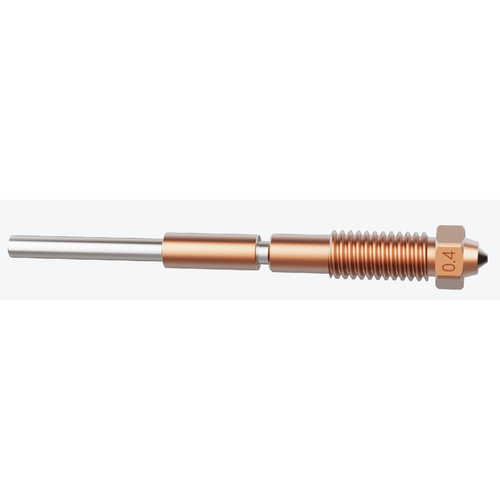 Mingda geïntegreerde geharde stalen nozzle 0,4 mm (HighCoat) – reserveonderdeel voor meerdere Mingda-modellen