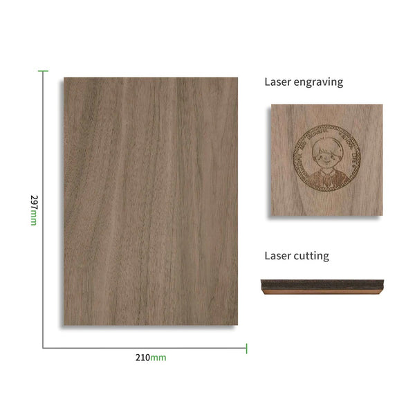 xTool 3 mm Walnuss Sperrholz (6er-Pack)